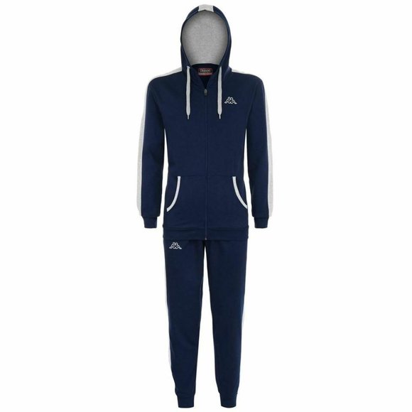 navy blue kappa hoodie